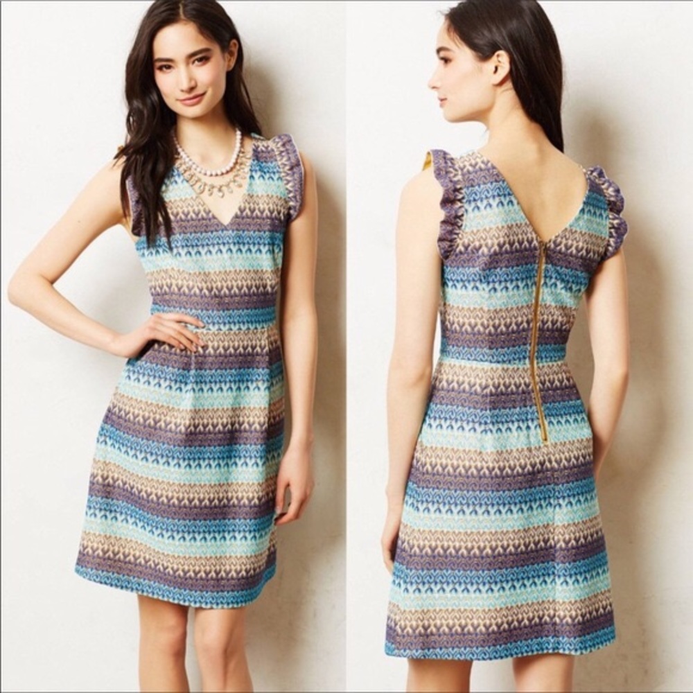 Anthropologie Tabitha Teahouse Dress 4 Petite
